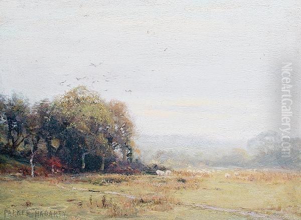 Country Landscape Oil Painting by Parker Hagarty