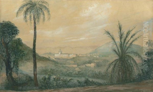 Fazenda Santa Cruz, Brazil Oil Painting by Friedrich Hagedorn