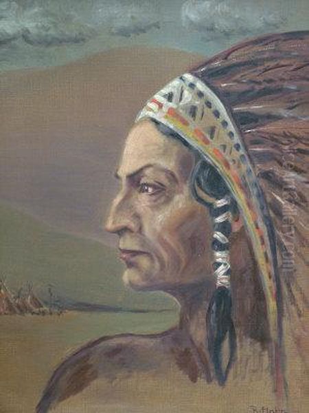 20th Century- 'the Great Eagle' Oil Painting by Robert Hahn