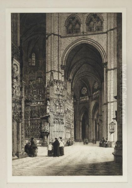 Toledo Cathedral Oil Painting by Axel Herman Haig