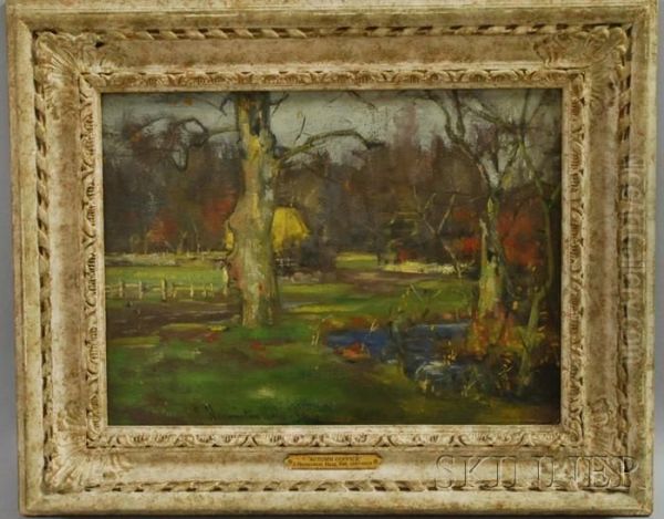 Autumn Copice Oil Painting by James Hermiston Haig