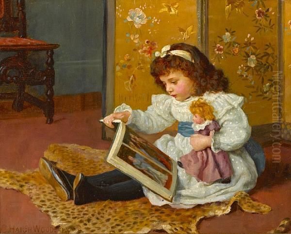 Storytime Oil Painting by Thomas Waterman Wood