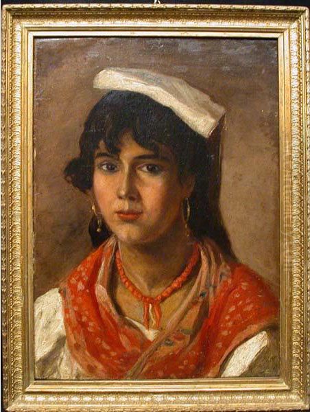 Ritratto Di Giovane
Donna In Costume Popolare Oil Painting by Giuseppe Haimann