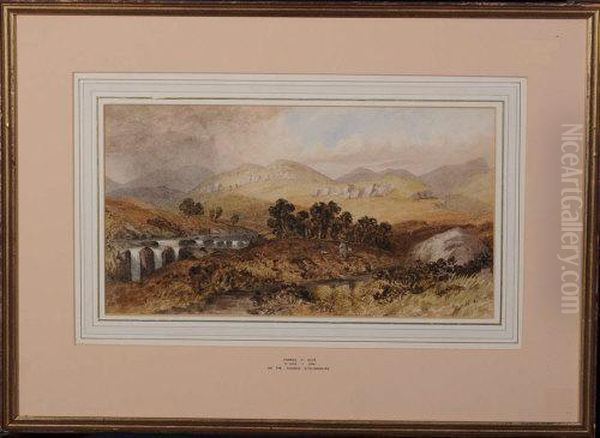 On The Duchray, Sterlingshire Oil Painting by Thomas Henry Hair