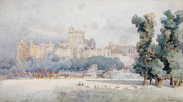 Windsor Castle Oil Painting by Rose Hake