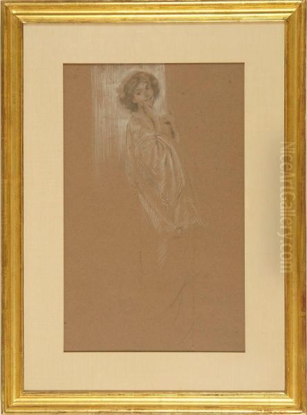 Standing Woman Oil Painting by Philip Leslie Hale