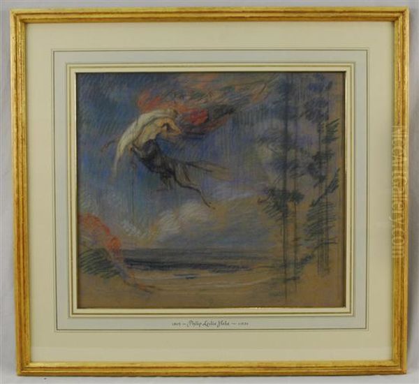 Study For Flight Of The Night Oil Painting by Philip Leslie Hale