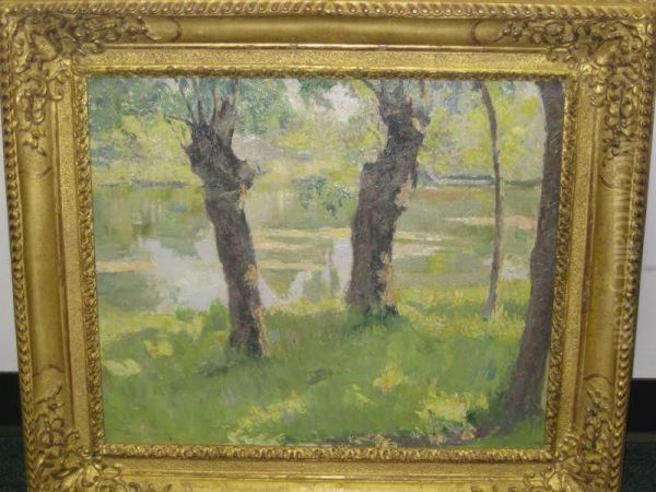 American Summer Landscape Oil Painting by Philip Leslie Hale