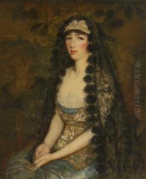 Portrait Of A Lady Oil Painting by Philip Leslie Hale