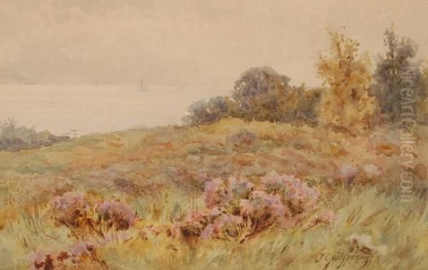 Coastal View Oil Painting by Joseph S. Halfpenny