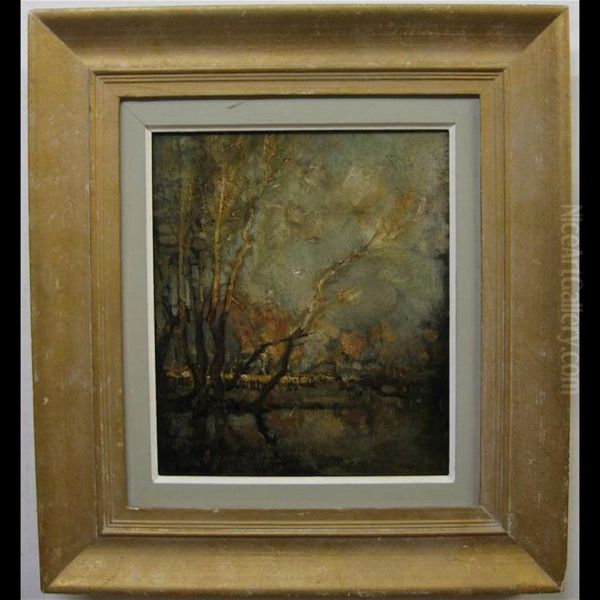 Winter Sun Oil Painting by Charles Halkerston Woolford