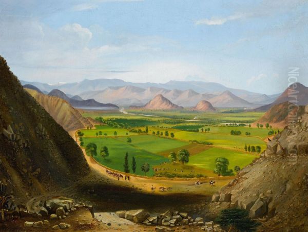 View Of Peru Oil Painting by Cyrenius Hall