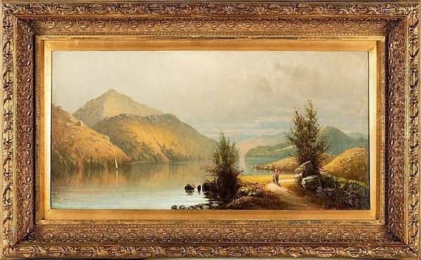 Landscape Oil Painting by Cyrenius Hall