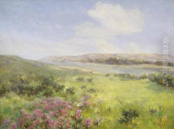 Summer View Over An Estuary by Frederick Hall