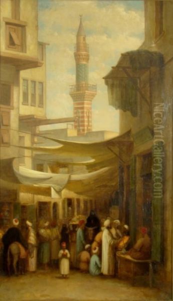 The Spice Bazaar Oil Painting by George Henry Hall