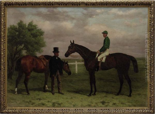 Galopin, A Bay Racehorse Oil Painting by Harry Hall