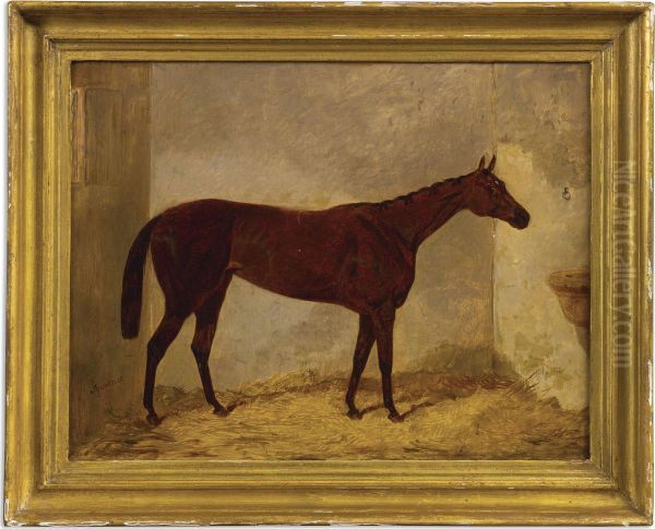 Jouvence, Winner Of The French Derby, The Oaks And The Goodwood Cup Oil Painting by Harry Hall