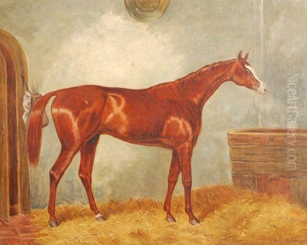 Winner Of The Derby & The St. Leger Oil Painting by Harry Hall