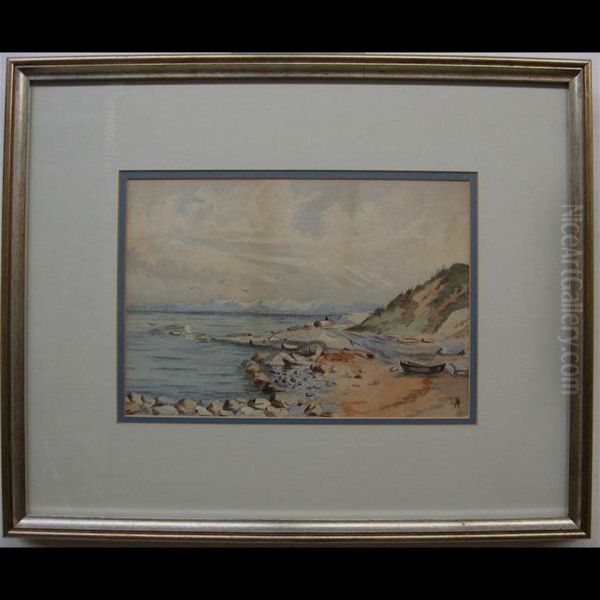 The West Coast Of B.c.; The Bay Of Chaleur (newbrunswick) Oil Painting by Jessie Hall