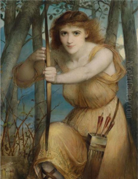 The Archer Oil Painting by Edward Charles Halle