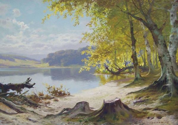 Markischer Waldsee Oil Painting by Tony Haller