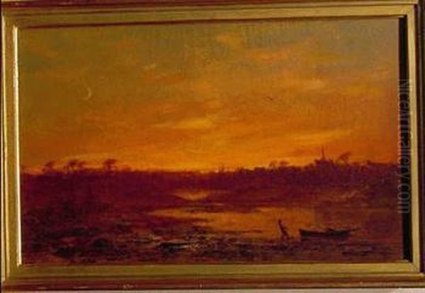 At The End Of The Day Oil Painting by Hendricks A. Hallett