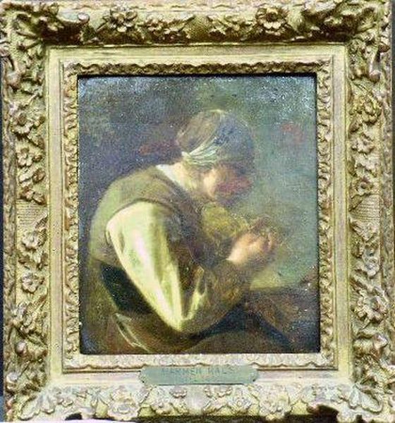 A Thinker Oil Painting by Harmen Fransz. Hals