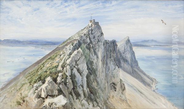 The Rock Of Gibraltar Oil Painting by Keeley Halswelle