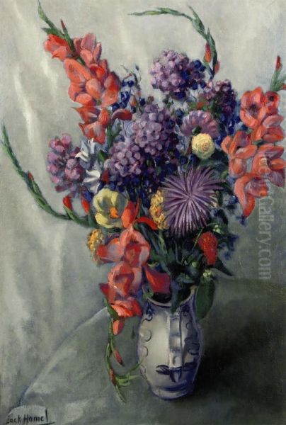 Flowers Oil Painting by Jack Hamel