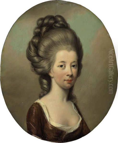 Portrait Of Emilia Olivia St. George Oil Painting by Hugh Douglas Hamilton