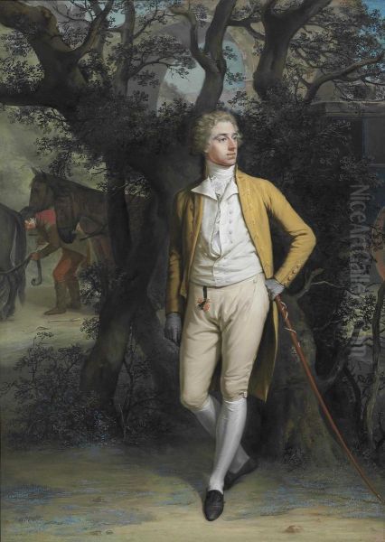 Portrait Of Arthur Hill, 2nd Marquess Of Downshire (1753-1801) Oil Painting by Hugh Douglas Hamilton