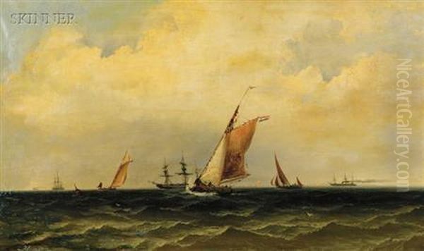 Sailing Oil Painting by James Hamilton