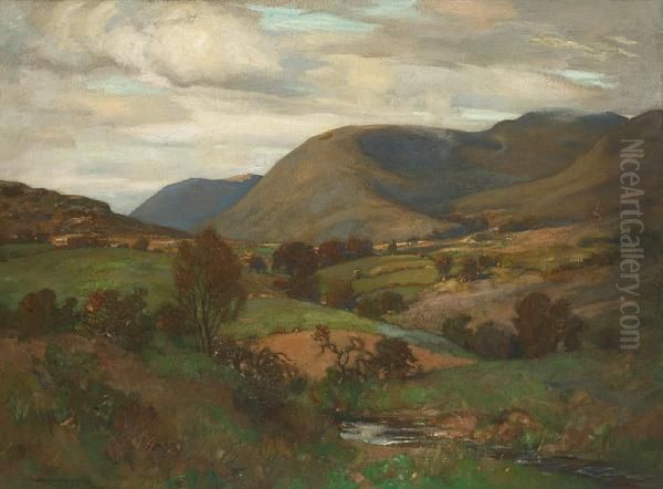 In Glen Fruin Oil Painting by James Whitelaw Hamilton