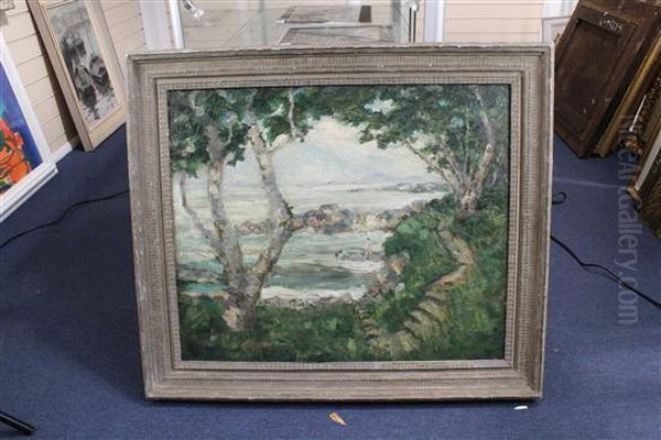 Coastal Landscape Oil Painting by A. Hamilton Scott