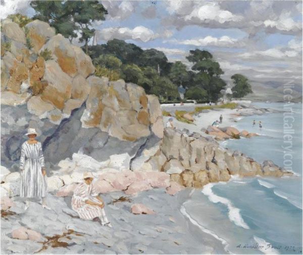 The Shore, Innellan Oil Painting by A. Hamilton Scott