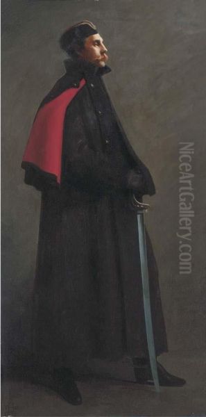 Portrait Of General Sir Ian Standish Monteith Hamilton, G.c.b., G.c.m.g. (1853-1947) Oil Painting by Vereker Monteith Hamilton