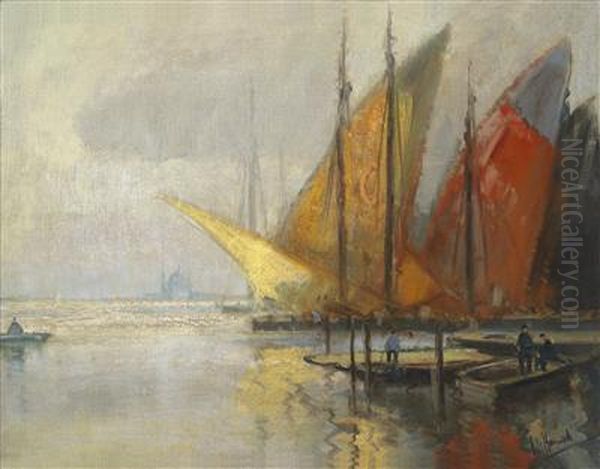 Venice Oil Painting by Otto Hammel