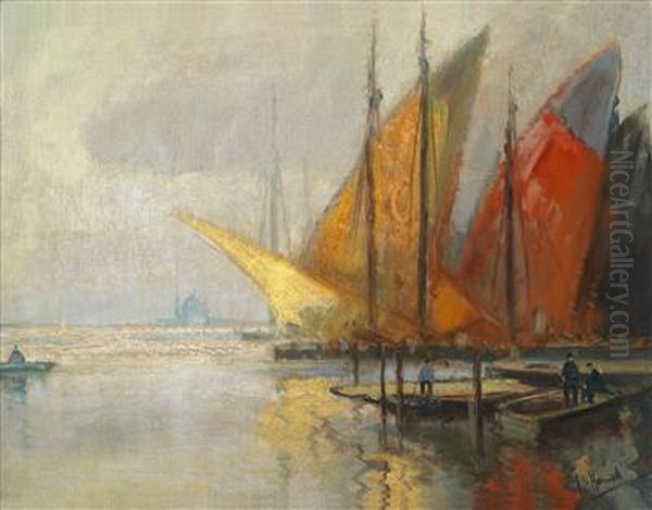 Venedig Oil Painting by Otto Hammel