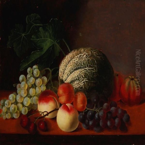 Two Still Lifes Oil Painting by William Hammer