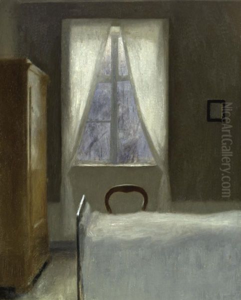 Vilhelm Hammershai Oil Painting by Vilhelm Hammershoi