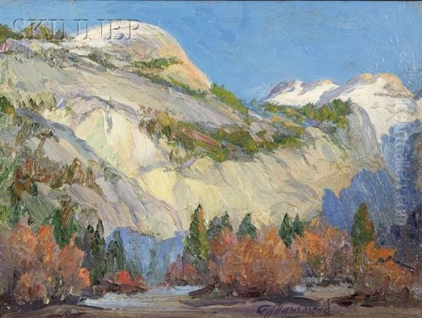 North Dome, Yosemite Oil Painting by Arthur J. Hammond