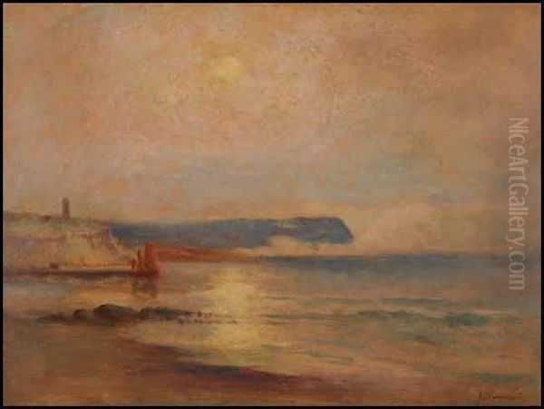 Bay Of Fundy Oil Painting by John A. Hammond