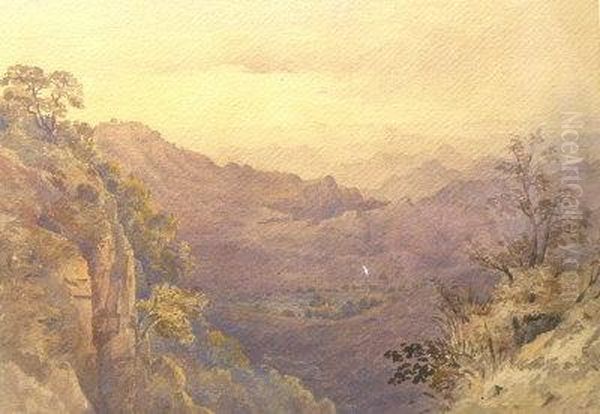 The Blue Valley, Mahabaleshwar Oil Painting by Lieutenant General Henry Francis Hancock