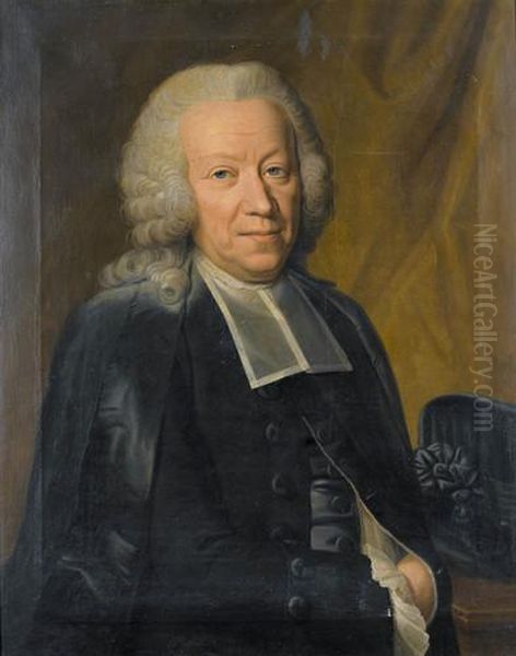 Portrat Des Johann Jakob Fellenberg Oil Painting by Emmanuel Jakob Handmann