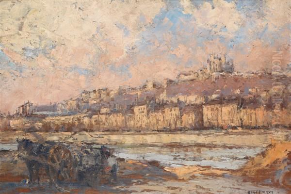 Cote De Fourvieres Oil Painting by Rene Hanin