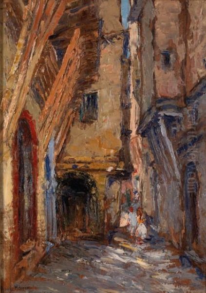 Rue Kleber Oil Painting by Rene Hanin