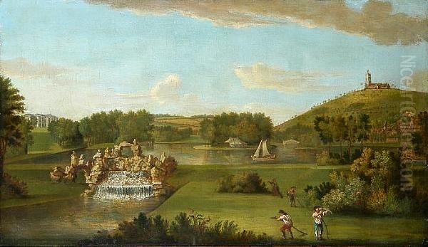 View Of West Wycombe Park Oil Painting by William Hannan