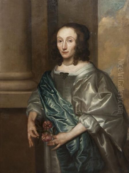 Portrait Of A Lady Oil Painting by Adriaen Hanneman