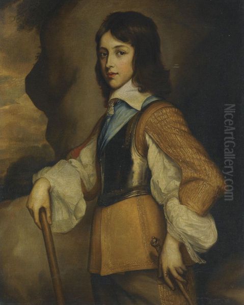 Portrait Of Henry Stuart, Duke Of Gloucester (1640-1660) Oil Painting by Adriaen Hanneman