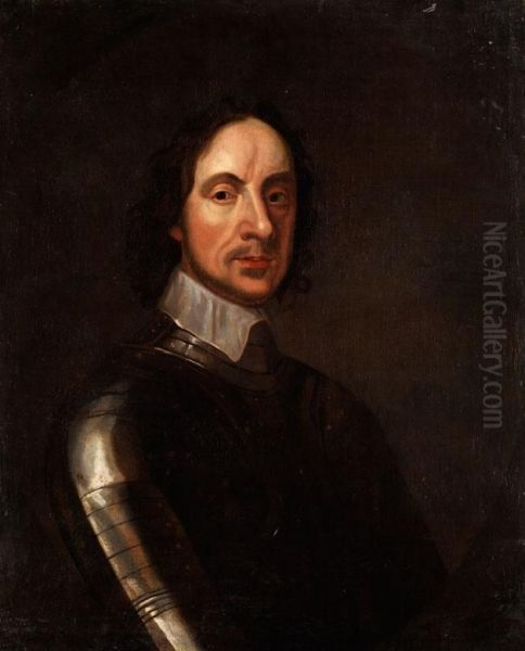 Bildnis Des Oliver Cromwell Oil Painting by Adriaen Hanneman